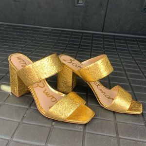 Sam Edelman Gold Sandals size 10